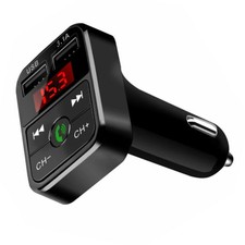 1 * ABS Schwarz Bluetooth Auto Fm Transmitter MP3 Player Radio Adapter USB Lade