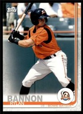 2019 Topps Pro Debut Base #38 Rylan Bannon - Bowie Baysox