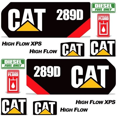 Decal Kit fits CAT 289D Skid Steer 289 D Track Loader Complete 7yr Sticker Wrap - Image 1 of 2