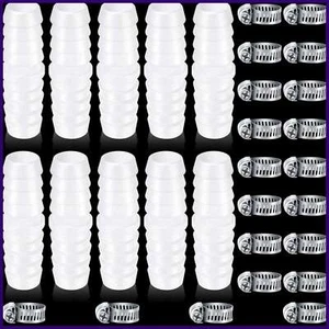 10 Set Plastic Hose Barb Fitting 3/8x 3/8"Pipe Connectors Barbed Splicer Mender - Picture 1 of 7
