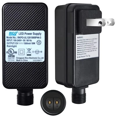 12V 18W Class 2 Power Supply LED Transformer Replacement Yard Inflatable Adapter - Image 1 of 4