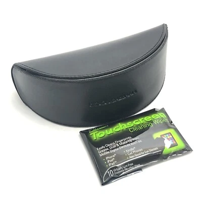 DOLCE & GABBANA Vegan Leather Big Sport Sunglass Eyeglass Magnetic Case Black - Image 1 of 4