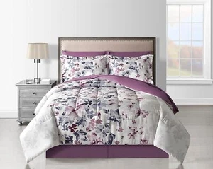 New Fairfield Square Collection Monica Comforter Set Purple Twin XL 6 Piece Set - Picture 1 of 9