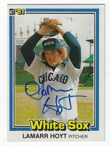 Autographed 1981 DONRUSS BASEBALL #160 LaMarr Hoyt Chicago White Sox card COA - Picture 1 of 1