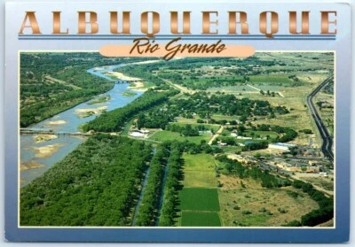 Postcard - Rio Grande - Albuquerque, New Mexico - Image 1 of 2