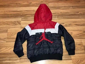 Nike Air Jordan Puffer Jacket with Hood, Youth Small Insulated, Full Zip - Picture 1 of 6
