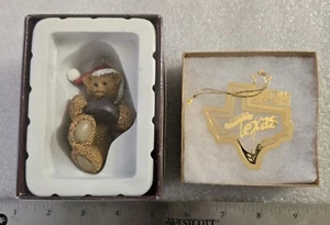 Vintage Hershey's Teddy Bear Christmas Ornament with Free One - Picture 1 of 6