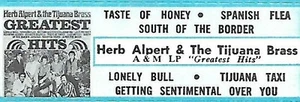 Herb Alpert & Tijuana Brass, Taste Of Honey, Jukebox Label 33 - Picture 1 of 1