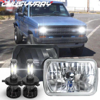 Par de faros LED HI/LO para Ford F650 F750 F250 F350 E150 L9000 5x7"" 7x6"" Foto 1 de 4