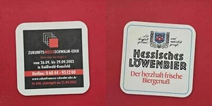 Hessisches Löwenbier Messe 2002 Brauerei Bierdeckel Coaster Beermat - Picture 1 of 1