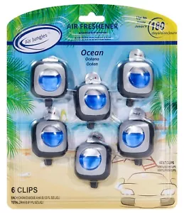 Ocean Scent Scent Car Air Freshener Clip, 6 Car Freshener Vent Clips, 4ml... - Picture 1 of 7