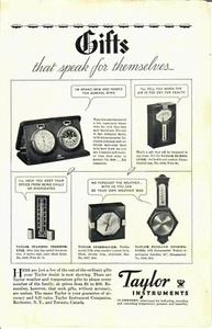 VINTAGE AD TAYLOR INSTRUMENTS DECEMBER, 1933 - Picture 1 of 2