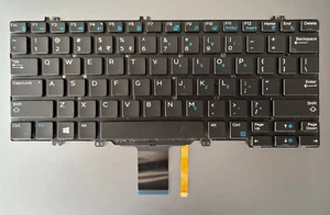 Clavier Original Dell Latitude 0346TJ Backlit fonctionne mal 5280 5289 5290 7280 - Foto 1 di 2
