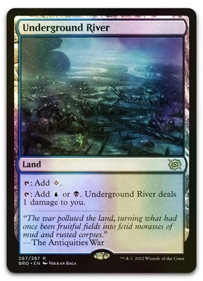 Underground River #267 (Foil) (NM) Brothers' War BRO Magic MTG - Image 1 of 2