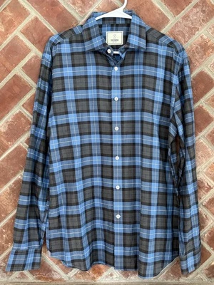 Todd Snyder Men’s Blue Black Plaid Button Up Long Sleeve Shirt 16.5 34/35 - Image 1 of 4