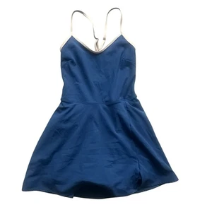 Vestido Joy Lab sin mangas con pantalones cortos azul y blanco para mujer talla XS excelente usado en excelente estado - Imagen 1 de 4