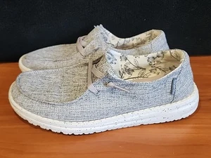 Hey Dude Women's Wendy Linen Iron Shoes, Size 7 US - Picture 1 of 6