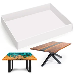 Sntieecr Large Rectangle Resin Table Molds, 16 x 12 x 2.4 Inch Charcuterie Bo... - Picture 1 of 7