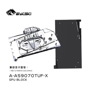 Bykski GPU Water Block For ASUS TUF-RX9070-O16G-GAMING Video Card A-AS9070TUF-X - Afbeelding 1 van 7