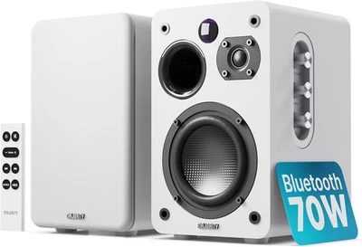 Altoparlanti da scaffale, attivi, HDMI ARC, BT, bianchi, 1 coppia, Majority D... - Immagine 1 di 4