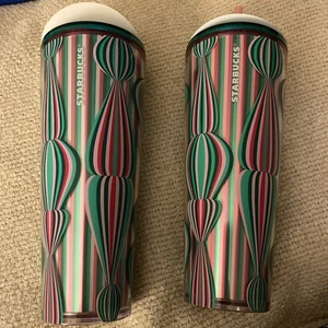 NEU Starbucks Holiday 2024 Pink Ornament Tumbler 24 Oz.- 2er Set - Bild 1 von 3