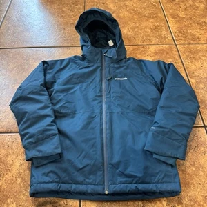 Patagonia Boys Size M / 10 Snowshot Jacket Green Blue Ski Snowboard Waterproof - Picture 1 of 9