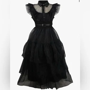 NEW Wednesday Adam’s Family Dress Costume Cosplay Women Halloween S - Picture 1 of 6
