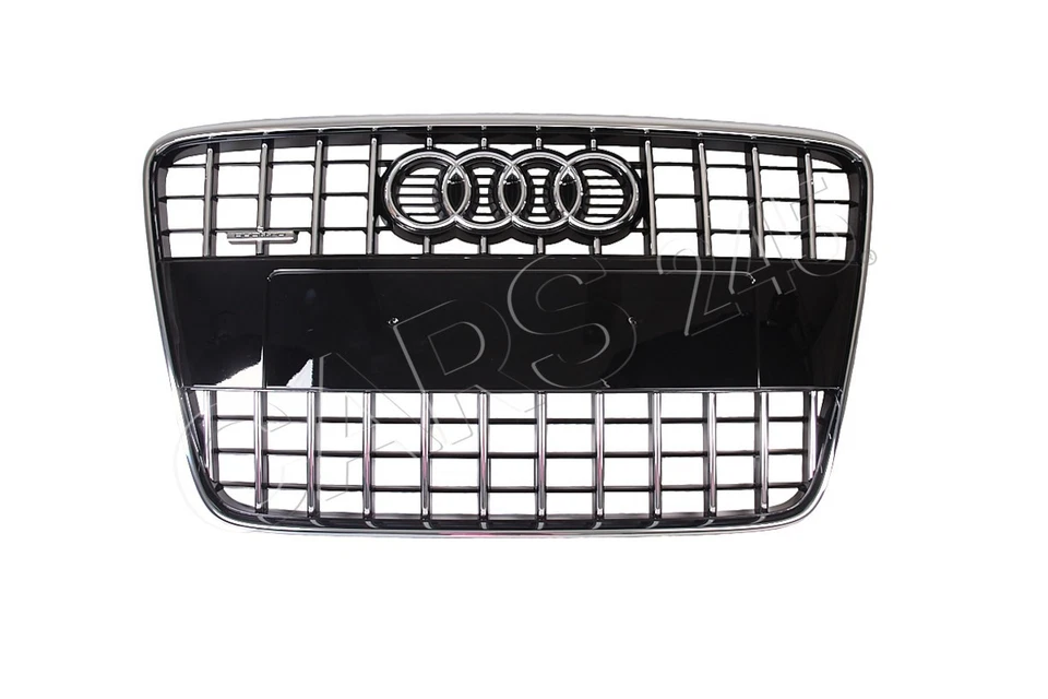 Rejilla de radiador cromada genuina Audi Q7 con letras Quattro 4L0853651G T94 Foto 1 de 3