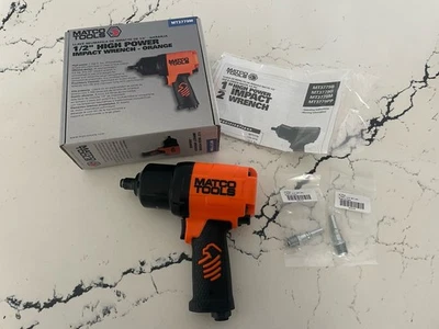 Nuevo en Caja Matco Naranja 1/2" Alta Potencia Llave de Impacto y Manual del Propietario y (2) Tapones de Aire Foto 1 de 4