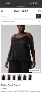 Athleta Calm cooles schwarzes Trägertop - Bild 1 von 3
