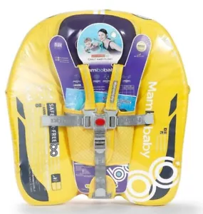 Coche flotador piscina Mambobaby no inflable con dosel amarillo - Imagen 1 de 9