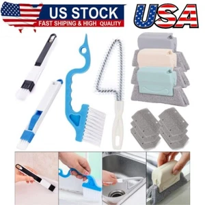 Window Groove Cleaning Brush, 13 PCS Hand-held Magic Window Track Cleaning Tools - Picture 1 of 7