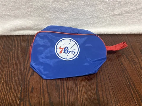 Vintage Philadelphia 76ers Sixers Schick Toiletries Travel Bag 90s Cover