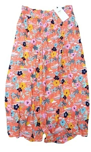 Pantalón Culottes Elástico Flor Naranja Tropical Niñas MARKS & SPENCER - Imagen 1 de 5