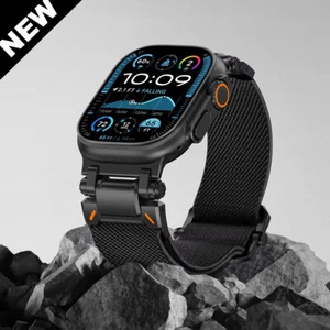 Metalowy + nylonowy pasek do Apple Watch Ultra 2/1 Series 10 9 8 7 42/44/45/46mm - Zdjęcie 1 z 24