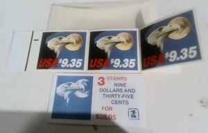 SUPER RARE 3 Stamps NEW Booklet $9.35 Value 1983 EAGLE & MOON Never Used MINT - Picture 1 of 3