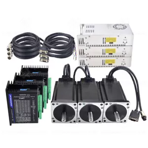 STEPPERONLINE 3-Achse 12Nm Nema34 Closed Loop Schrittmotor Servo Driver CNC Kit - Bild 1 von 7