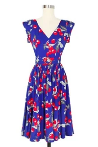 Trashy Diva Cherry Rockabilly dress vintage pinup couture swing xs ModCloth NWTs - Picture 1 of 10