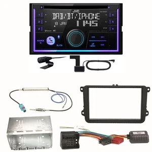 JVC KW-DB95BT Bluetooth DAB USB Einbauset für Golf 5 6 Passat 3C CC B7 Touran - Bild 1 von 1