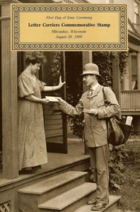 #2420  First Day Ceremony Program 25c Letter Carriers Stamp - Picture 1 of 1