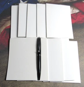 SET BESTEHEND AUS 10 TASCHEN-NOTIZBLÖCKEN - 2 1/4" X 4 1/4" GEFÜTTERT-FREI Mini Metall Kugelschreiber - Bild 1 von 2