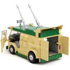 Jada Scale Model Hollywood Rides Party Wagon Green and Beige with Diecast Figure