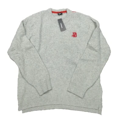 Diesel Men's Melange Grey K-Casy Wool Blend Textured Felt Pullover Sweater $298 - Image 1 of 4