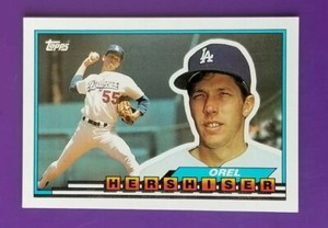 1989 Topps Big #1 Orel Hershiser - Dodgers 