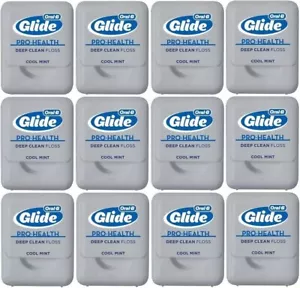 Glide Deep Clean Zahnseide Cool Mint 43,70 Yards (12er Pack) - Bild 1 von 6