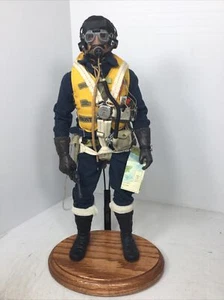 1/6 CUSTOM WW2 BRITISH RAF SPITFIRE FIGHTER PILOT BATTLE OF BRITAIN + OAK STAND - Picture 1 of 24