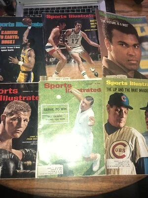 Lot Of 6 Vintage Sports Illustrated Magazines 1961-1980 Ali Cubs Kareem Celtics - Image 1 of 4