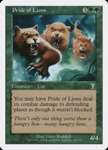 4x Pride of Lions - LP - 7th Edition - SPARROW MAGIC mtg - Picture 1 of 1