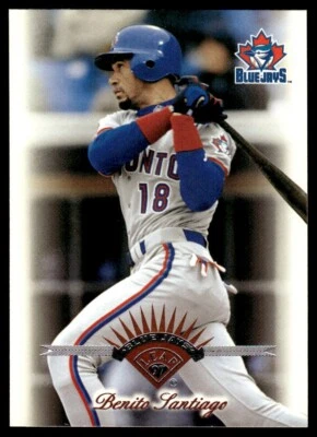 1997 Leaf #296 Benito Santiago - Toronto Blue Jays - Image 1 of 2