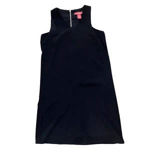 Catherine Malandrino Dress 6 Black Shift Sleeveless Lined Back Zip LBD Cocktail - Picture 1 of 5
